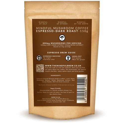 Mindful Mushroom Coffee - Lion's mane - Moka Pot Blend