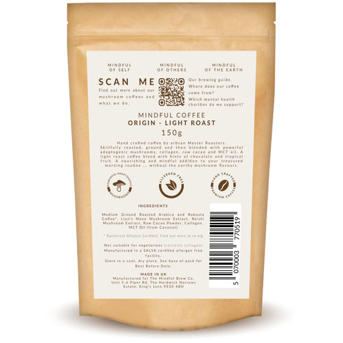 Mindful Mushroom Coffee - Origin - Light Roast